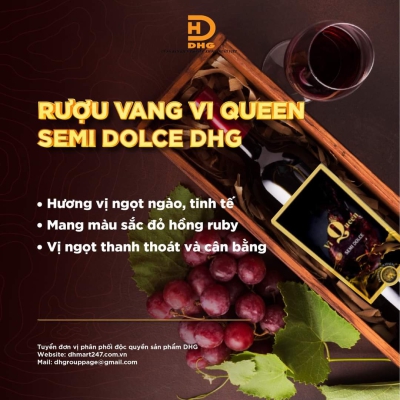 Rượu Vang Vi Queen Semi Dolce DHG