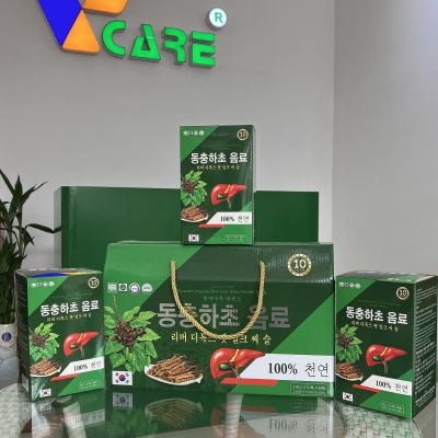 Hồng Sâm Đông Trùng Hạ Thảo Hàn Quốc 3 hộp x 10 gói x 80ml